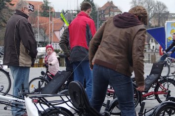 Auf der Hafenpromenade in Eckernf&ouml;rde